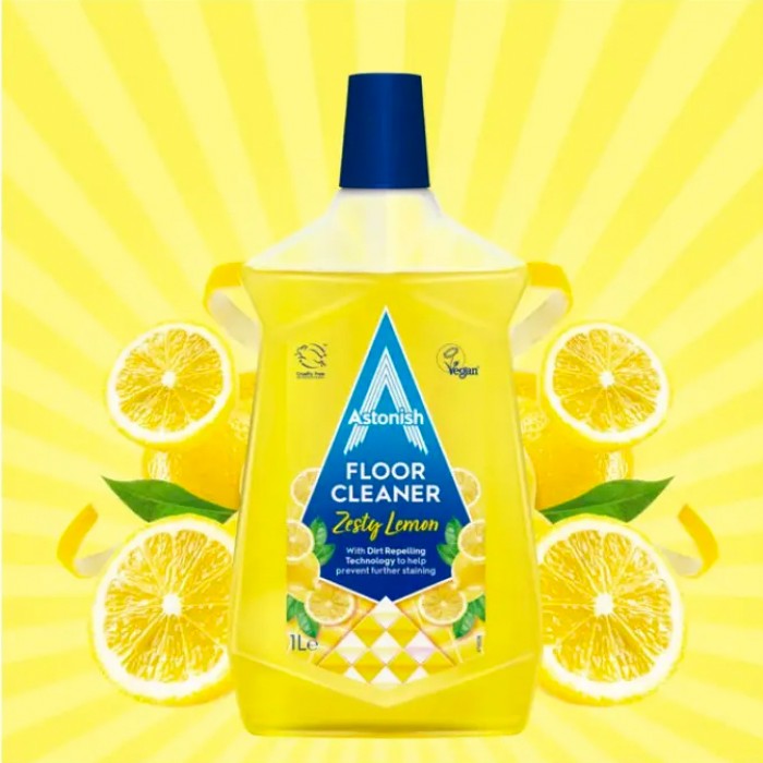 Засіб для миття підлоги Astonish лимон, 1 л (211827) - 